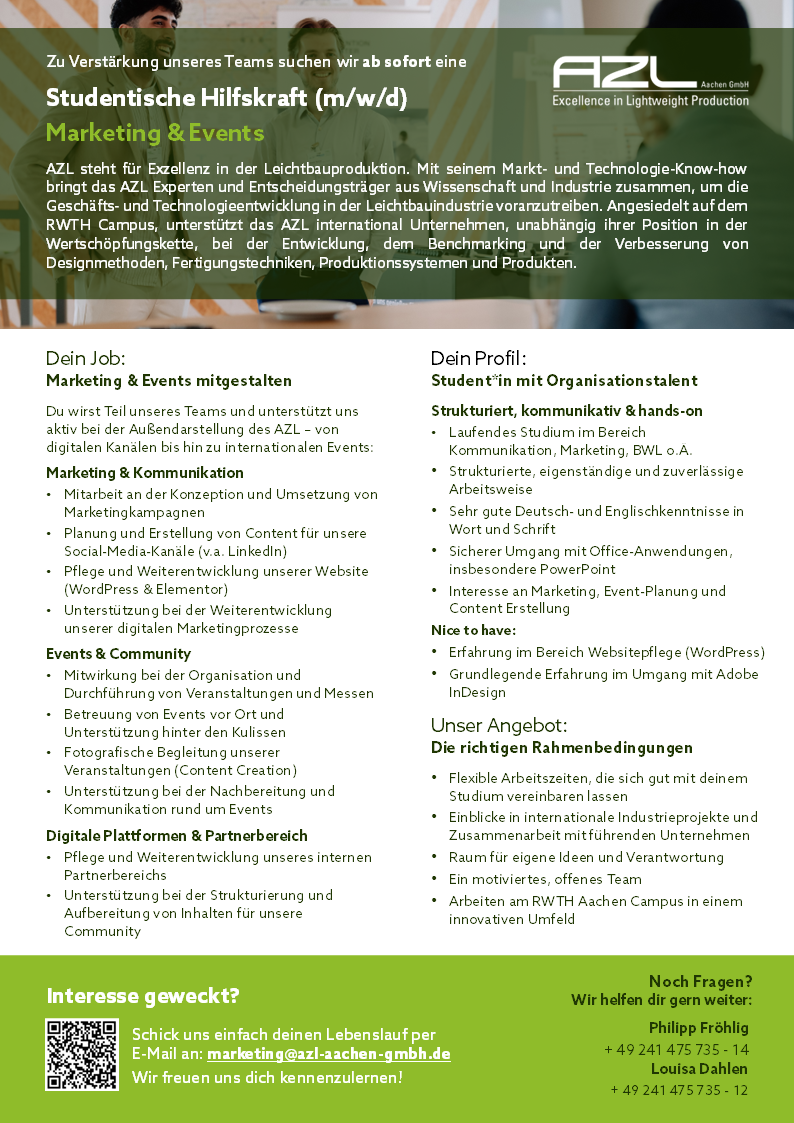 Studentische Hilfskraft